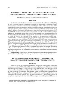 thumbnail-of-DETERMINACIÓN DE LA CAPACIDAD ANTIOXIDANTE Y COMPUESTOS BIOACTIVOS DE FRUTAS NATIVAS PERUANAS