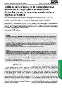 thumbnail-of-Efecto de la incorporación de transglutaminasa microbiana en las propiedades sensoriales de hamburguesas de desmenuzado de merluza (Merlucc