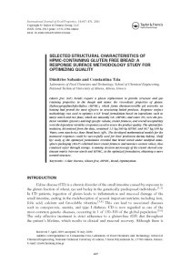 thumbnail-of-SELECTED STRUCTURAL CHARACTERISTICS OF HPMC-CONTAINING GLUTEN FREE BREAD, A RESPONSE SURFACE METHODOLOGY STUDY FOR OPTIMIZING QUALITY